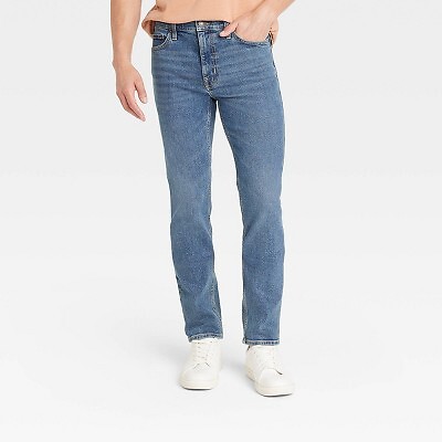 

Мужские джинсы Slim Fit из пеньки - Goodfellow - Co Owen Blue Denim