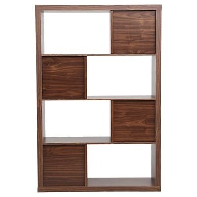 Tesco Tribeca Walnut Effect Cube Shelving Unit Bookcase ...