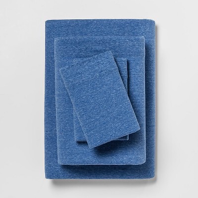Queen Jersey Sheet Set Blue - Room Essentials