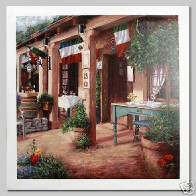 Stephen Bergstrom  "cafe De France" Hand Signed Serigraph On Canvas Lowest Price