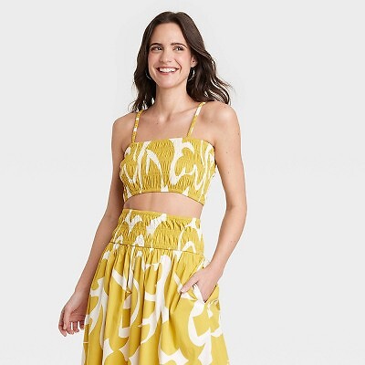 

Женский приталенный топ Tiny Slim Fit - A New Day Yellow/Cream