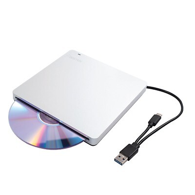 Insten Portable Slim External DVD Optical Drive with USB 3.0/C, CD +/- RW