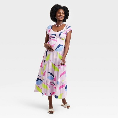 

Тканое платье для беременных с короткими рукавами Flutter - Isabel Maternity by Ingrid -, Not available