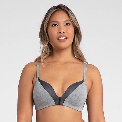 

Все вы. Женский бюстгальтер All Day Deep V без косточек LIVELY - Серый меланж