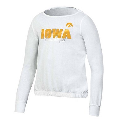 

Белая футболка с длинными рукавами для девочек NCAA Iowa Hawkeyes —, Белый
