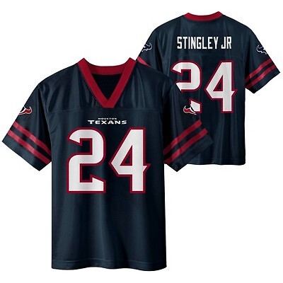 

Джерси NFL Houston Texans для мальчиков с коротким рукавом Derek Stingley Jr, Not available