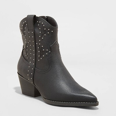 

Женские ботинки Twyla Western — универсальная нить, черная, Черный