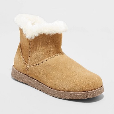 

Женские короткие ботинки из овчины Claudia — Universal Thread Tan