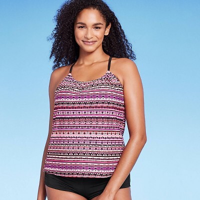 

Женский топ-танкини в полоску со спиной-борцовкой - Kona Sol Multi, Not available