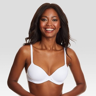 

Maidenform Womens One Fabulous Fit 2.0 Tailored Demi Bra DM7543 - Белый