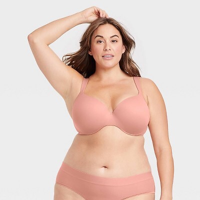 

Женский комфортный бюстгальтер на косточке - Auden Rose Gold 42DDD