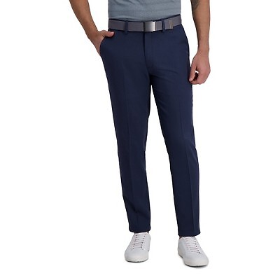 

Мужские кроссовки Haggar Cool Right Premium Stretch Slim Fit с плоской передней частью Performance Flex, Navy