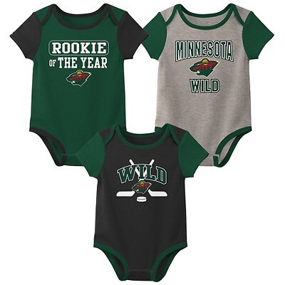 

Боди для мальчиков NHL Minnesota Wild, комплект из 3 шт. - 0-3 мес., Not available