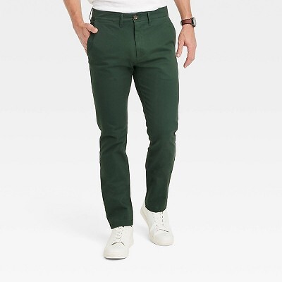 

Мужские брюки-чиносы Every Wear Slim Fit — Goodfellow - Co Forest Green, Зеленый