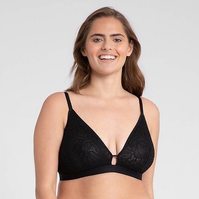

Женский бюстгальтер без косточек All.You.LIVELY с кружевом Busty - Jet Black, Черный