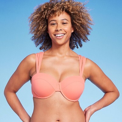 

Жен. Бикини-топ с легкими приподнимающими бретельками на бретельках - Shade - Shore Coral Pink, Розовый