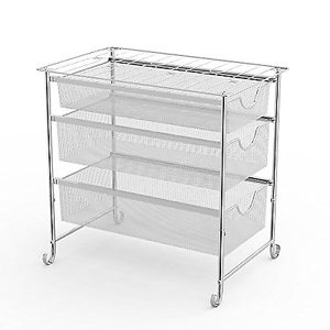 Nex 3 Tier Under Sink Organizer Three Mesh Sliding Baskets