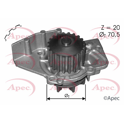 Water Pump fits CITROEN BERLINGO MFRHY, RHY 2.0D 99 to 05 Coolant 1201C4 Apec