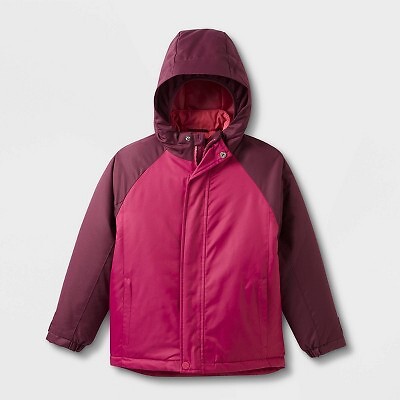 

Детская однотонная куртка с длинными рукавами 3-в-1 — All in Motion Pink, Розовый