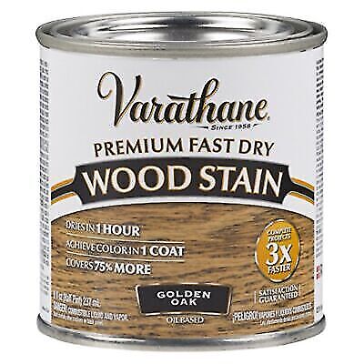 1615434 Wood Stain Golden Oak .5PT Varathane Semi-Transparent Oil-Base