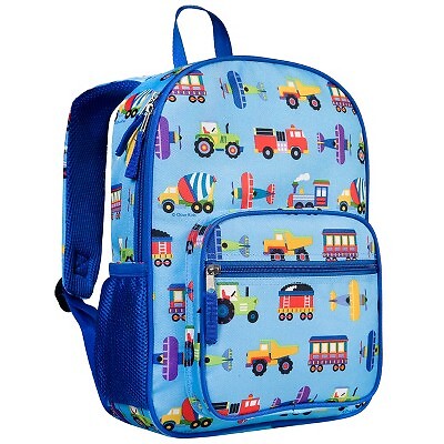 

Эко-рюкзак Wildkin Kids из переработанного материала для мальчиков и девочек — поезда, самолеты и грузовики, Not available