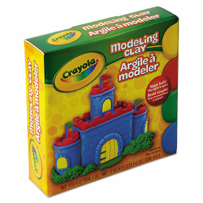 Modeling Clay Assortment, 1/4 lb each Blue/Green/Red/Yellow, 1 lb 57-0300  - 1