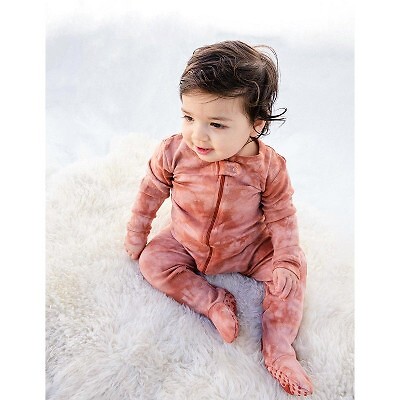 Leveret Baby Footed One Piece Pajama Mix Dye Cotton - Pink Tie-Dye 18-24 месяцев