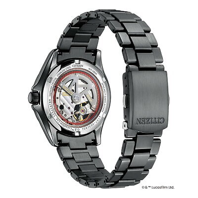 Pre-owned Citizen Collection Np1015-66e Black Mechanical Darth Vader Mens Watch In Box