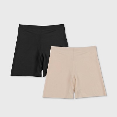 

Maidenform Self Expressions 2pk Женские Короткие Шорты для Девочек Черный и Бежевый
