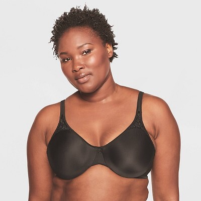 Бесшовный бюстгальтер-минимайзер на косточках Bali Womens Passion for Comfort 3385 - черный