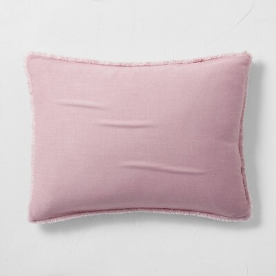 Стандартное одеяло из плотной льняной смеси Sham Mauve - Casaluna