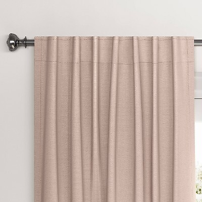 1pc 50''x84'' Blackout Velvet Window Curtain Panel Dull Pink - Threshold