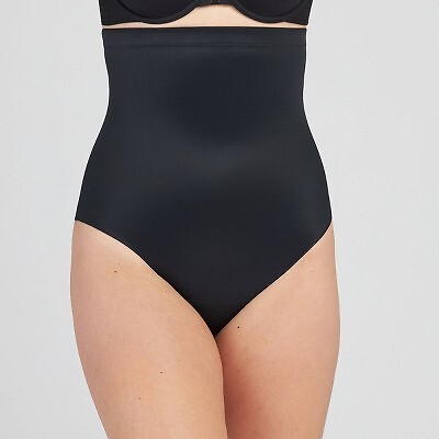 

Женские корректирующие стринги с высокой талией Assets by Spanx Flawless Finish - черный