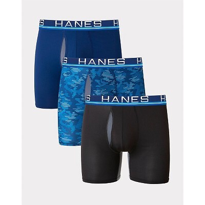 Мужские трусы-боксеры Hanes Premium Xtemp Total Support Pouch с защитой от  натирания, 3 шт. — купить недорого с доставкой, 16913134