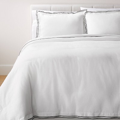 Одеяло Merrow Comforter Full/Queen Flange и порог Sham White/Dark Grey