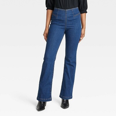 

Расклешенные джинсы свободного покроя для женщин - Knox Rose Blue Denim
