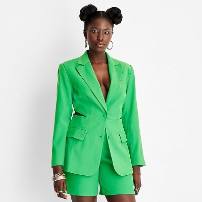 

Женский блейзер с вырезами - Future Collective с Alani Noelle Green XL, Not available