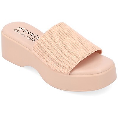 

Женская коллекция Journee Emani Tru Comfort Foam Platform Slip On Sandal, румяна, Blush