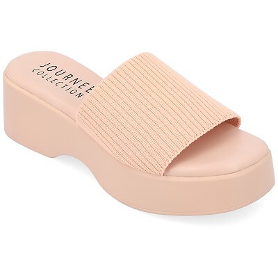 Женская коллекция Journee Emani Tru Comfort Foam Platform Slip On Sandal, румяна