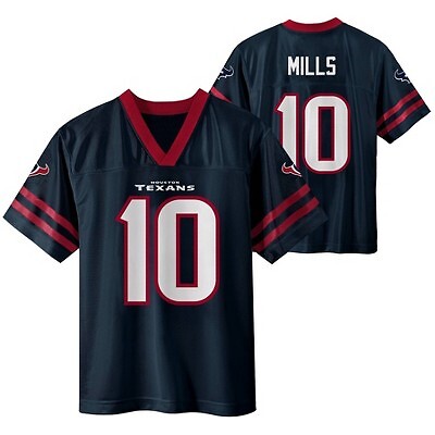 Джерси с короткими рукавами для мальчиков NFL Houston Texans Davis Mills - L