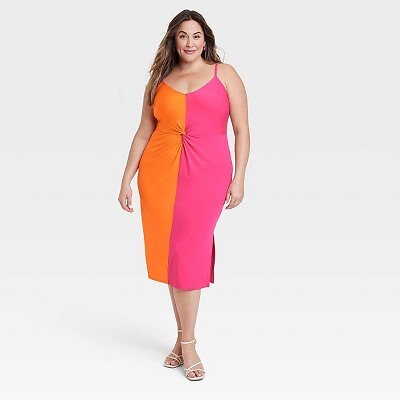 

Женское облегающее платье - Ava - Viv Orange 3X, Not available