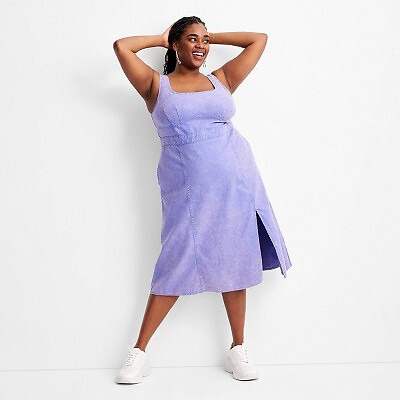 

Женское джинсовое платье с корсетом Tie-Dye - Future Collective with Gabriella, Violet