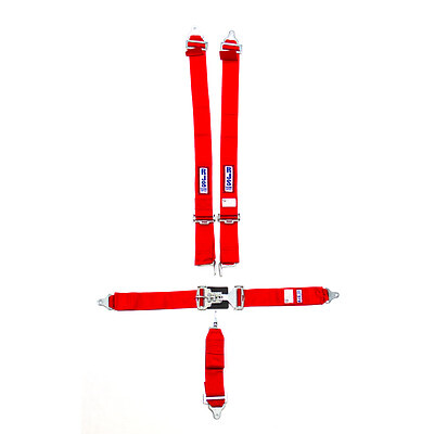 Rjs Safety 1128604, Kit Red 5-Pt Harness System Rd Ind Bolt In Mt 3In Sub Perfor