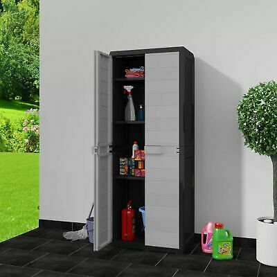 Outdoor Patio Storage Shed Horizontal Plastic Resin Garden Backyard Tool Cabinet For Sale Online Ebay
