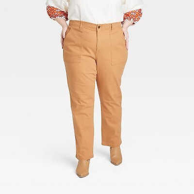 

Женские брюки прямого кроя больших размеров - Knox Rose Light Brown, Коричневый