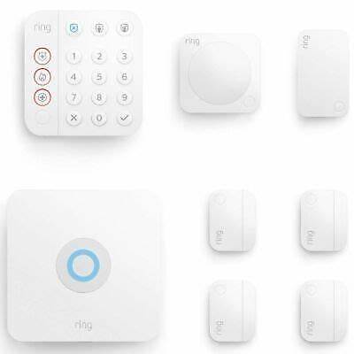 Ring Alarm Home Security Kit 8-piece kit (2nd Gen) White (Wi-Fi) - New (In Box)