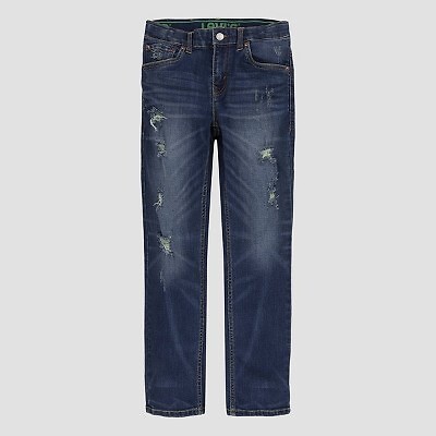 

Джинсы узкого кроя стрейч для мальчиков Levis - синий
