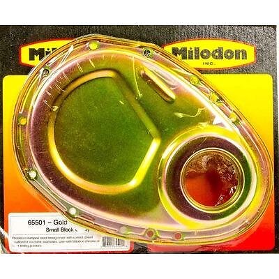 Milodon 65501, One Cadmium Steel Sbc Timing Cover - Gold Performance Racing Part