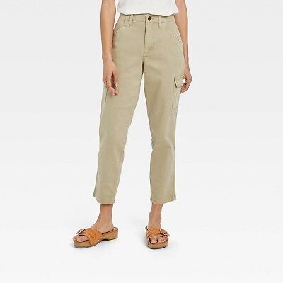 

Женские брюки карго-бойфренды с высокой посадкой - Universal Thread Olive Green, Зеленый
