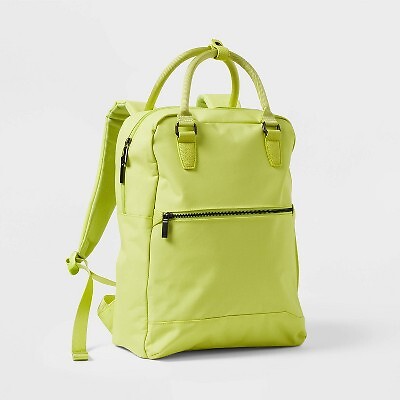 Signature Commuter Backpack Lime Green - Open Story